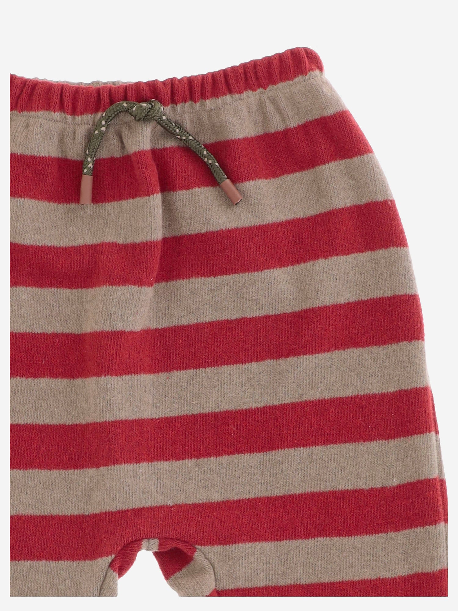 PANTALONI IN MISTO COTONE STRETCH CON MOTIVO A RIGHE 26W201 FIAMMA 1+ IN THE FAMILY KIDS 