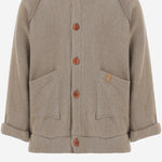 MAGLIA IN MISTO COTONE CON CAPPUCCIO 26W208 CANAPA 1+ IN THE FAMILY KIDS 