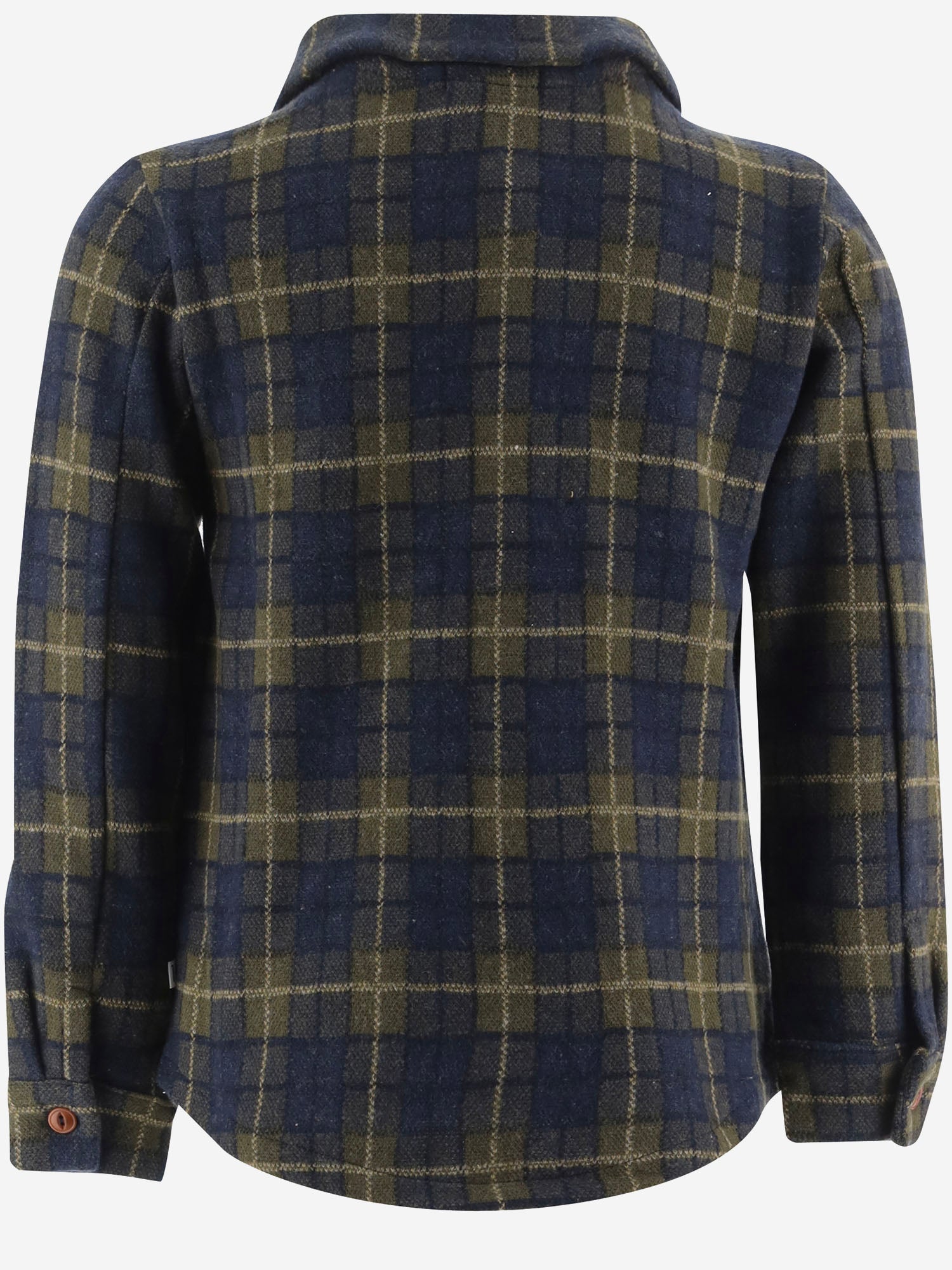 CAMICIA IN MISTO COTONE CON MOTIVO CHECK 26W223 BLUE 1+ IN THE FAMILY KIDS 
