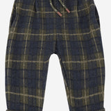 PANTALONI IN MISTO COTONE CON MOTIVO CHECK 26W226 BLUE 1+ IN THE FAMILY KIDS 