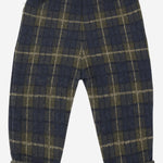 PANTALONI IN MISTO COTONE CON MOTIVO CHECK 26W226 BLUE 1+ IN THE FAMILY KIDS 