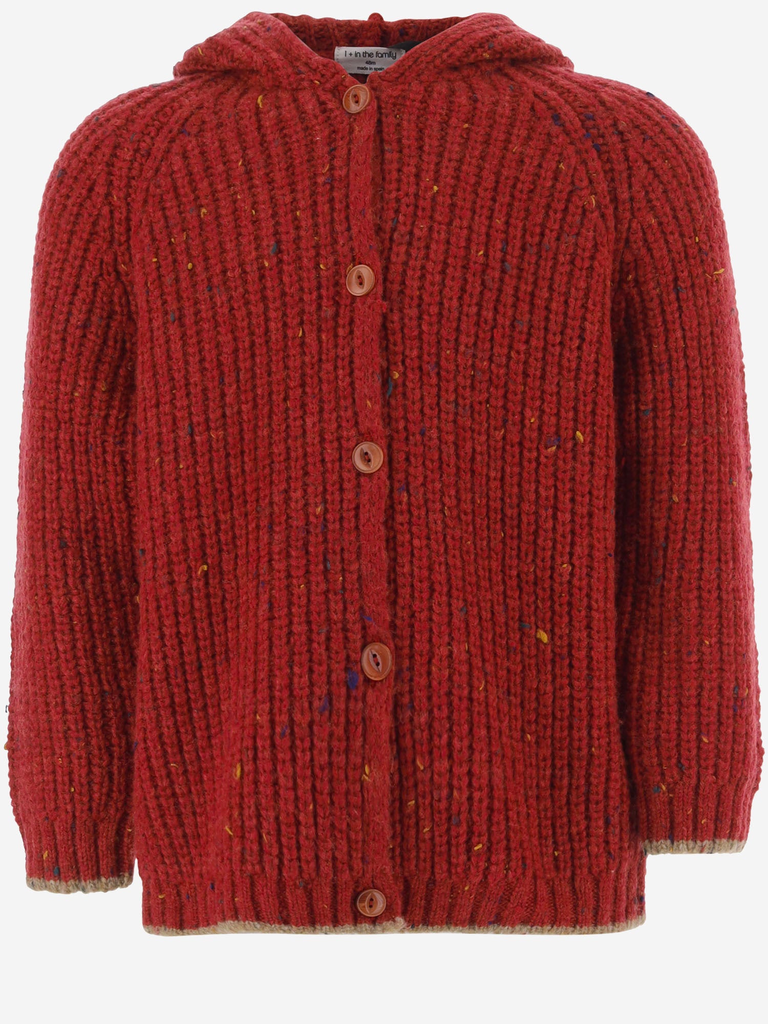 CARDIGAN IN MISTO LANA 26W235 FIAMMA 1+ IN THE FAMILY KIDS 