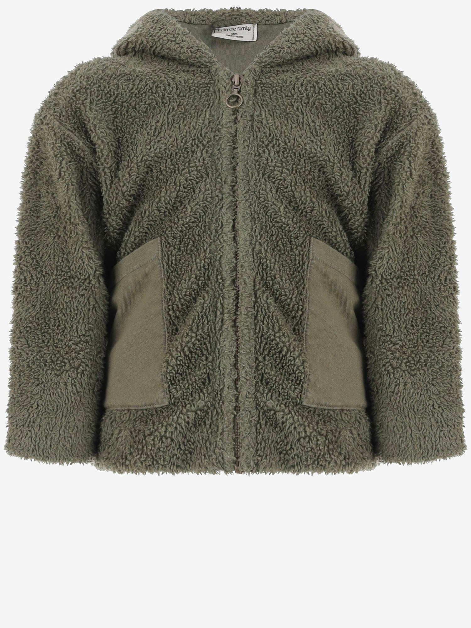 FELPA IN MISTO COTONE CON CAPPUCCIO 26W237 KHAKI 1+ IN THE FAMILY KIDS 