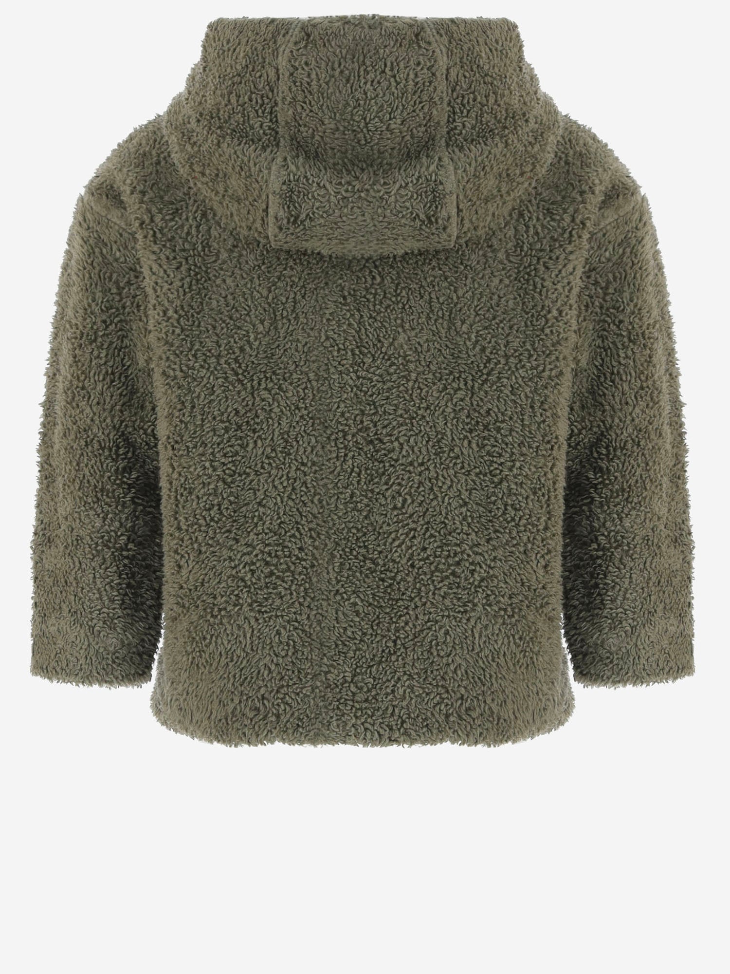 FELPA IN MISTO COTONE CON CAPPUCCIO 26W237 KHAKI 1+ IN THE FAMILY KIDS 