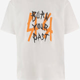 T-SHIRT IN COTONE CON STAMPA LOGO B0030669 FA706P817 44 LABEL GROUP 
