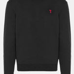 FELPA IN COTONE STRETCH CON LOGO BFUSW035730 001 AMI 