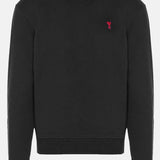 FELPA IN COTONE STRETCH CON LOGO BFUSW035730 001 AMI 
