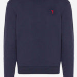 FELPA IN COTONE STRETCH CON LOGO BFUSW035730 430 AMI 