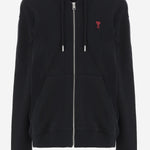 FELPA IN COTONE CON LOGO BFUSW435730 001 AMI 