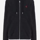 FELPA IN COTONE CON LOGO BFUSW435730 001 AMI 