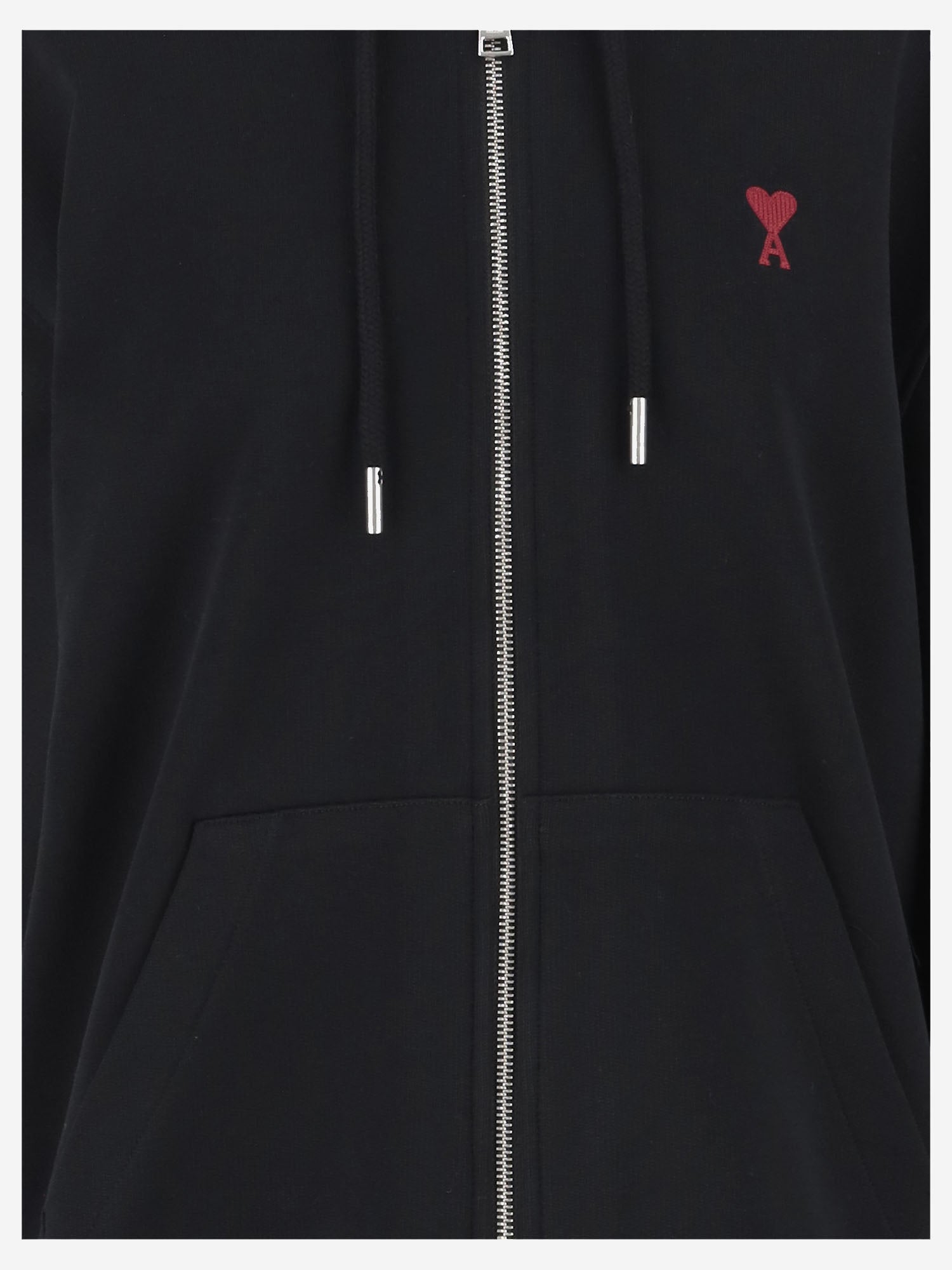 FELPA IN COTONE CON LOGO BFUSW435730 001 AMI 