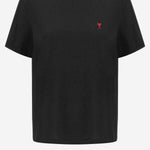 T-SHIRT IN COTONE CON RICAMO LOGO BFUTS035724 001 AMI 