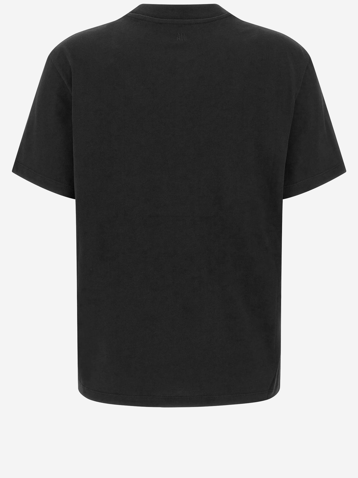 T-SHIRT IN COTONE CON RICAMO LOGO BFUTS035724 001 AMI 