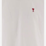 T-SHIRT IN COTONE CON RICAMO LOGO BFUTS035724 100 AMI 