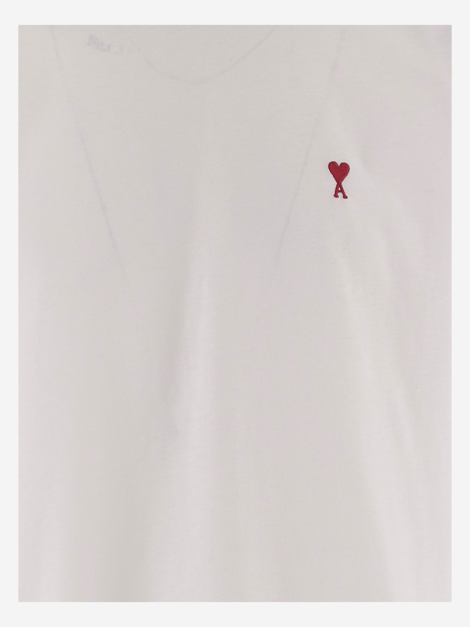 T-SHIRT IN COTONE CON RICAMO LOGO BFUTS035724 100 AMI 