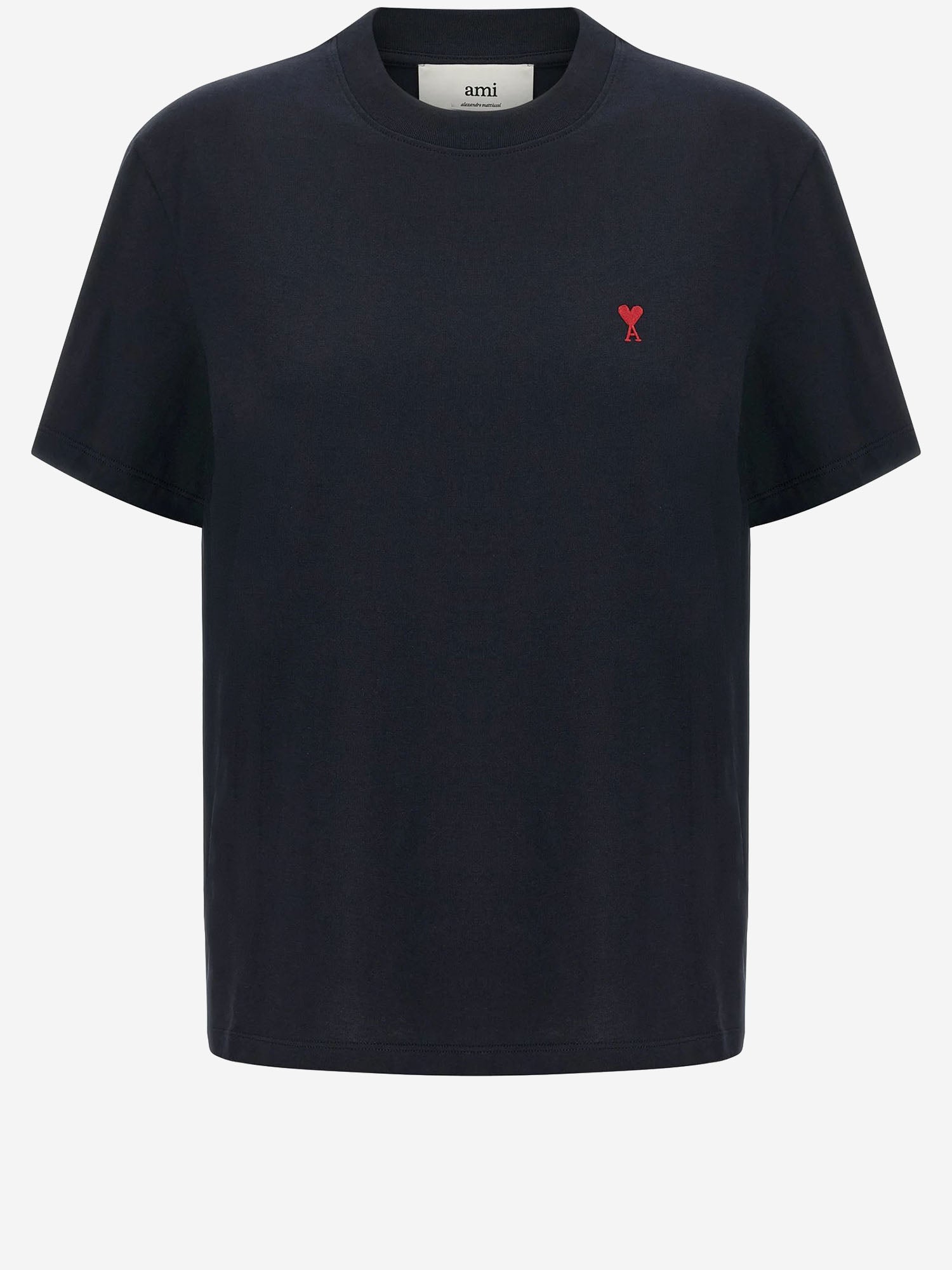 T-SHIRT IN COTONE CON RICAMO LOGO BFUTS035724 430 AMI 