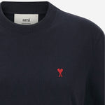 T-SHIRT IN COTONE CON RICAMO LOGO BFUTS035724 430 AMI 