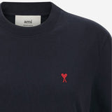 T-SHIRT IN COTONE CON RICAMO LOGO BFUTS035724 430 AMI 