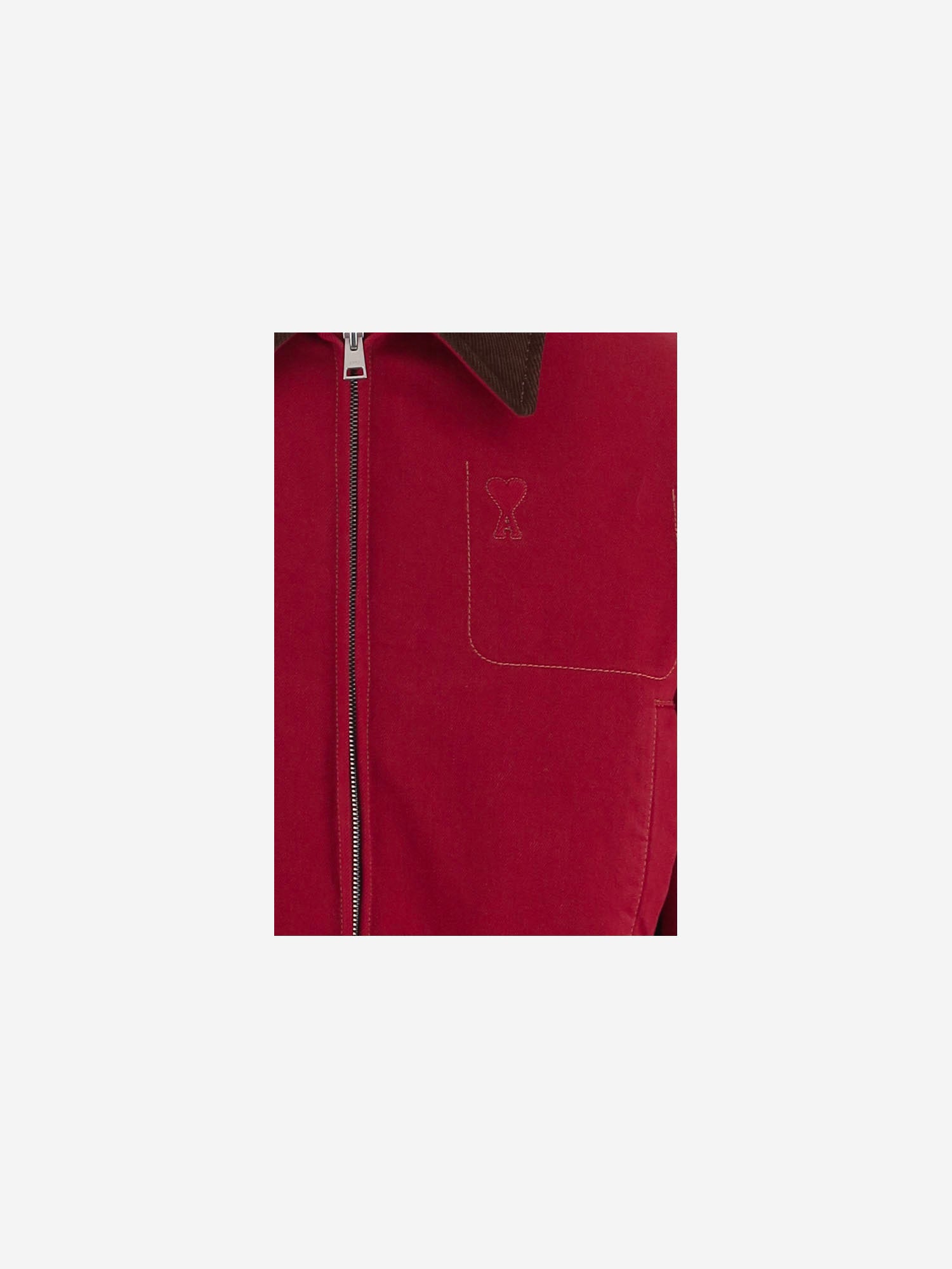 GIACCA IN COTONE CON LOGO FJK920DE0132 A186 AMI 