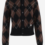 CARDIGAN IN LANA CON MOTIVO ARGYLE FKC400KN0202 A352 AMI 