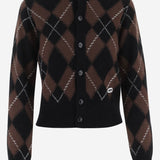 CARDIGAN IN LANA CON MOTIVO ARGYLE FKC400KN0202 A352 AMI 