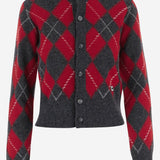 CARDIGAN IN LANA CON MOTIVO ARGYLE FKC400KN0202 A353 AMI 