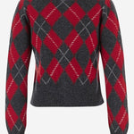 CARDIGAN IN LANA CON MOTIVO ARGYLE FKC400KN0202 A353 AMI 