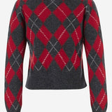 CARDIGAN IN LANA CON MOTIVO ARGYLE FKC400KN0202 A353 AMI 