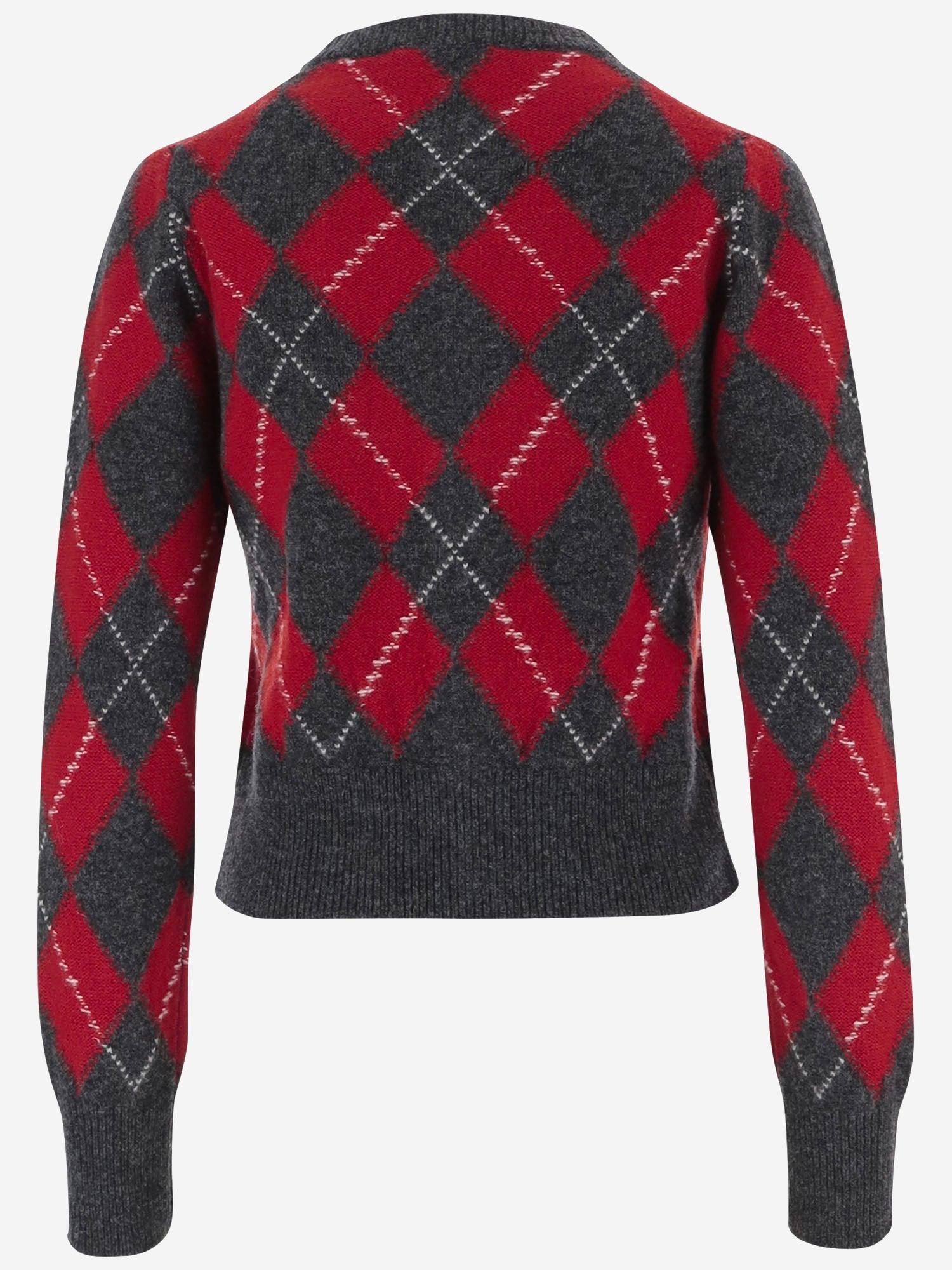 CARDIGAN IN LANA CON MOTIVO ARGYLE FKC400KN0202 A353 AMI 