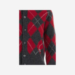 CARDIGAN IN LANA CON MOTIVO ARGYLE FKC400KN0202 A353 AMI 