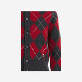 CARDIGAN IN LANA CON MOTIVO ARGYLE FKC400KN0202 A353 AMI 
