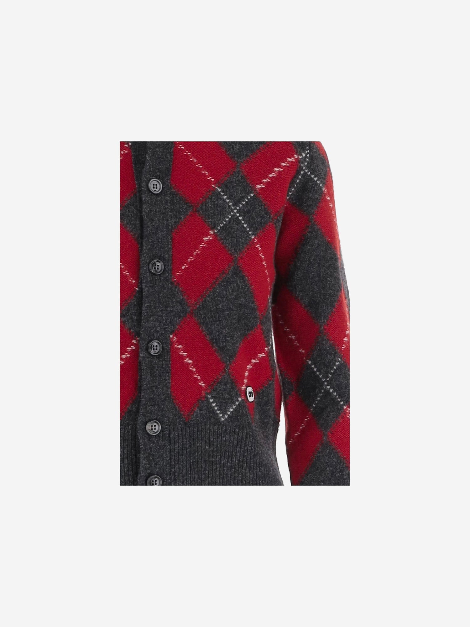 CARDIGAN IN LANA CON MOTIVO ARGYLE FKC400KN0202 A353 AMI 