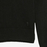 MAGLIA IN MISTO CASHMERE CON LOGO RICAMATO FKS832005 001 AMI 