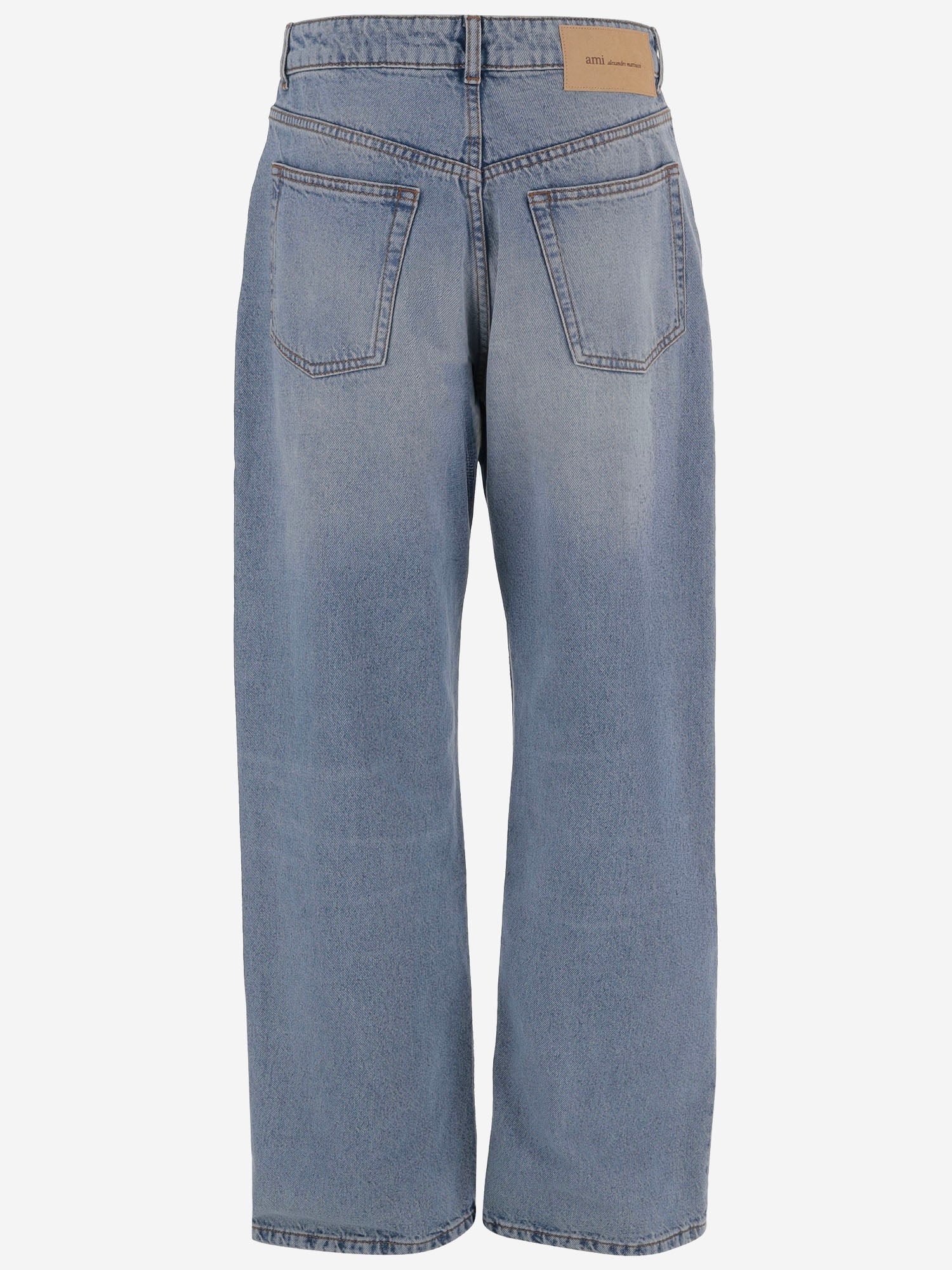 JEANS IN DENIM DI COTONE FTR942DE0046 480 AMI 