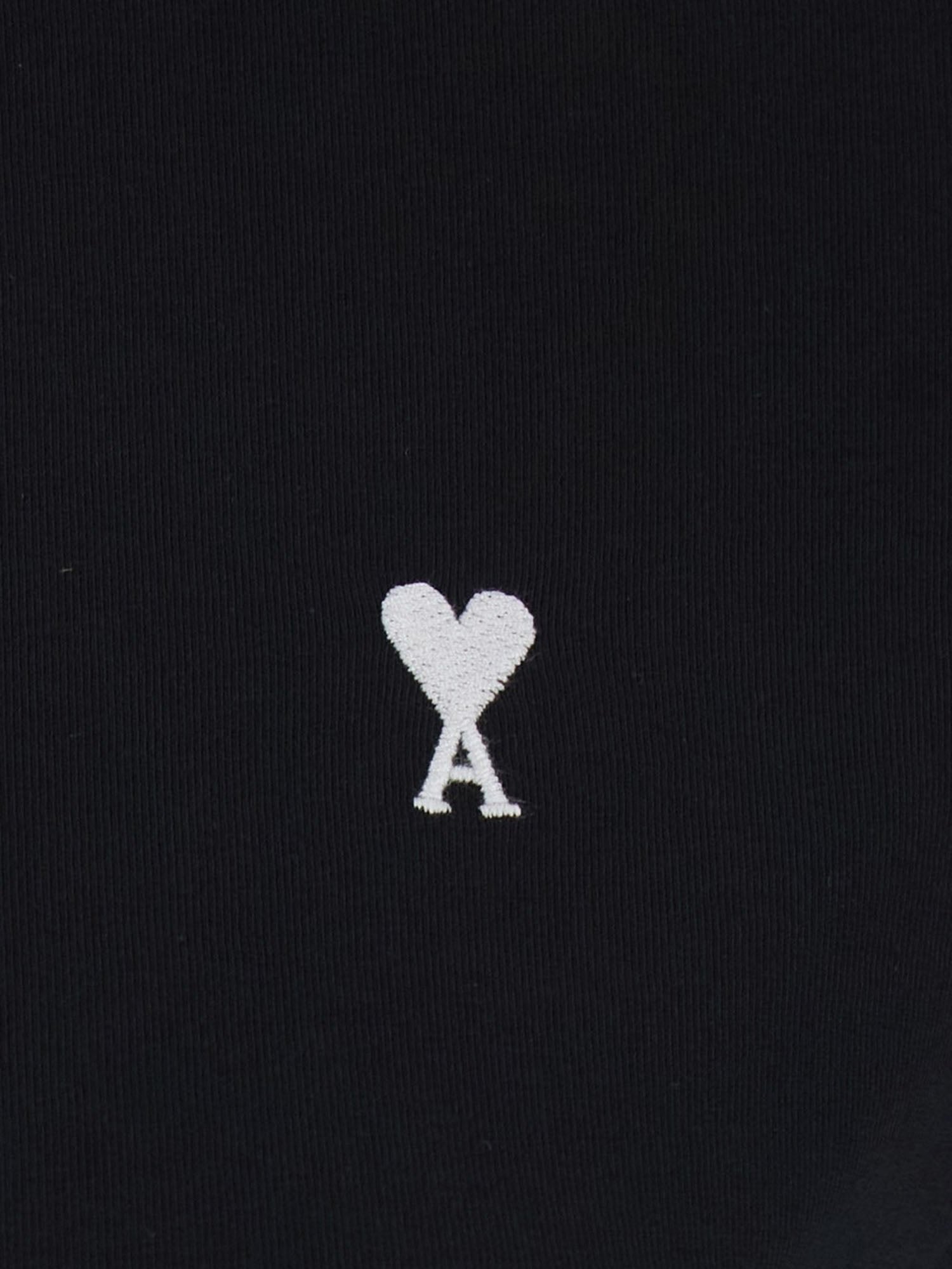 T-SHIRT IN COTONE CON RICAMO LOGO FTS347724 045 AMI 