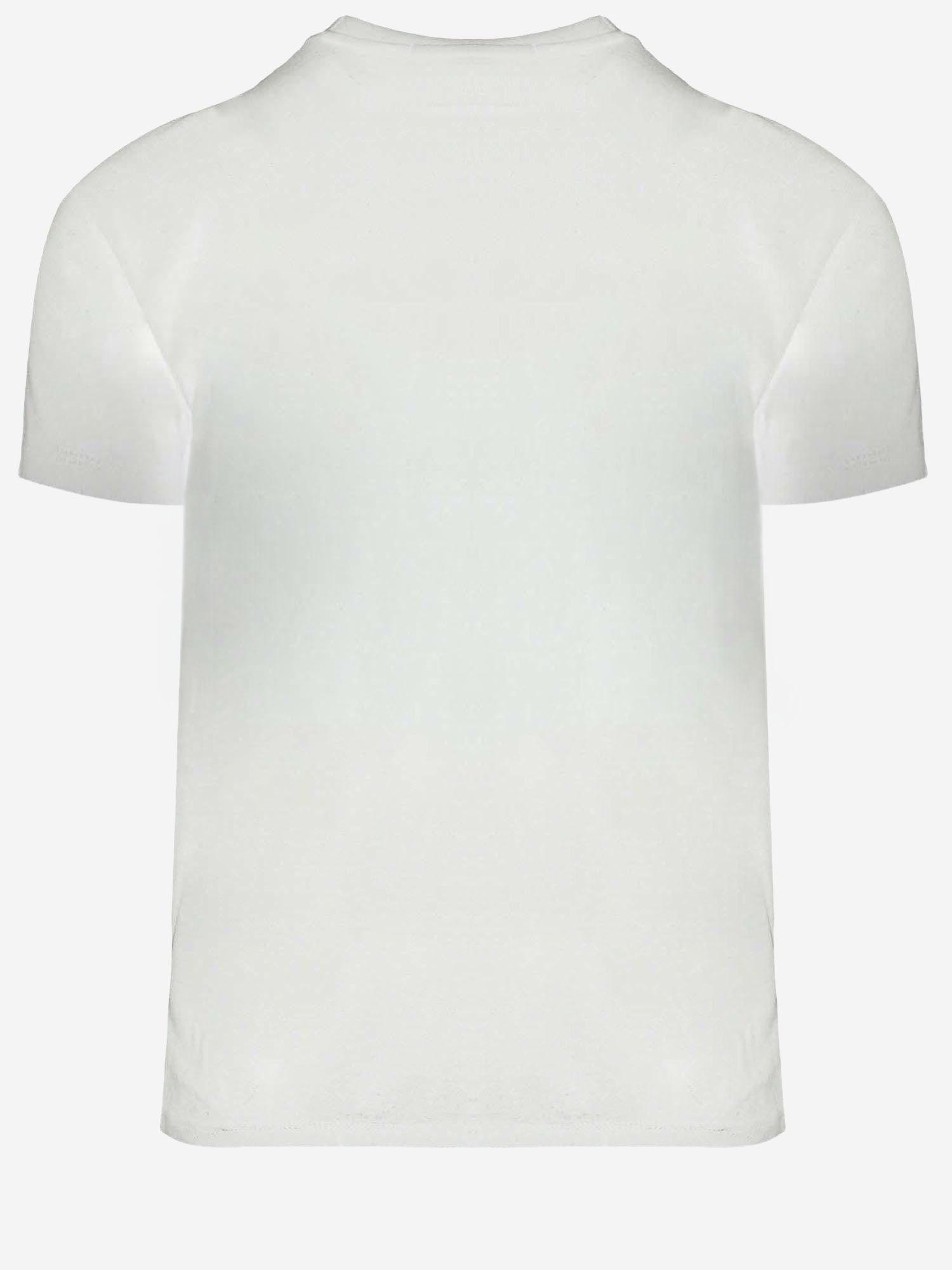 T-SHIRT IN COTONE CON RICAMO LOGO FTS347724 100 AMI 