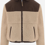 GIUBBOTTO IN MISTO LANA CON INSERTI A CONTRASTO HJK942PL0114 A184 AMI 