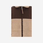 GIUBBOTTO IN MISTO LANA CON INSERTI A CONTRASTO HJK942PL0114 A184 AMI 