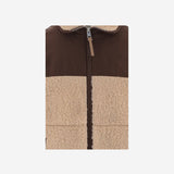 GIUBBOTTO IN MISTO LANA CON INSERTI A CONTRASTO HJK942PL0114 A184 AMI 