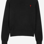 MAGLIONE IN LANA CON LOGO HKS826001 009 AMI 