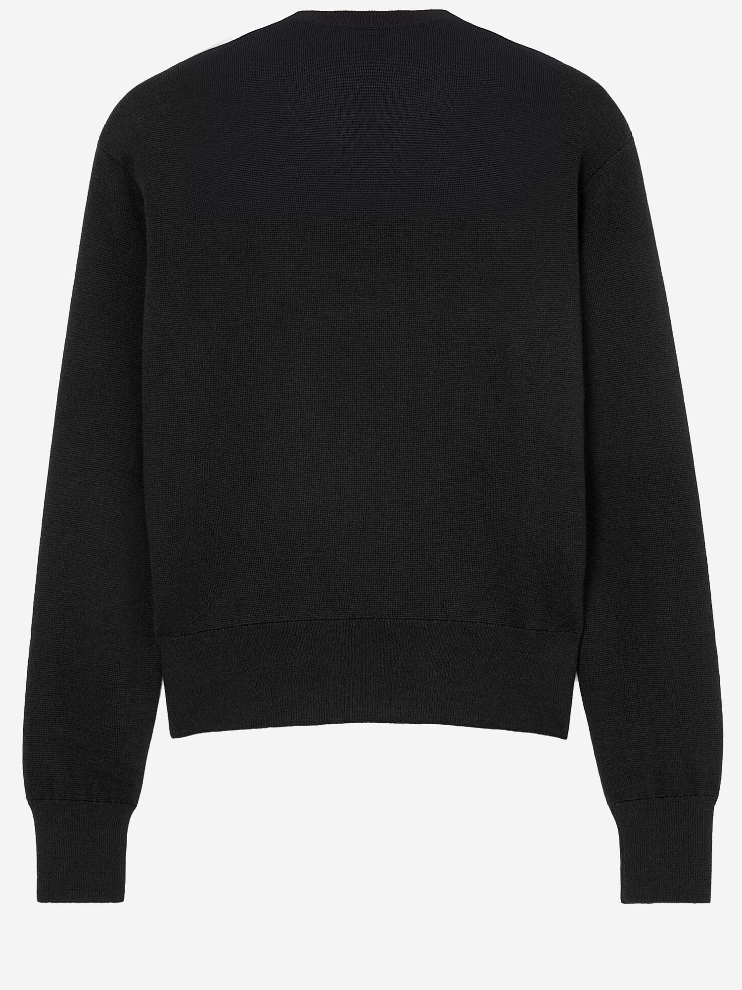 MAGLIONE IN LANA CON LOGO HKS826001 009 AMI 