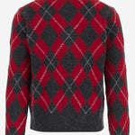 MAGLIA ROMBI IN LANA CON ZIP HKS897KN0202 A353 AMI 