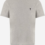 T-SHIRT IN COTONE CON RICAMO LOGO HTS346724 0951 AMI 