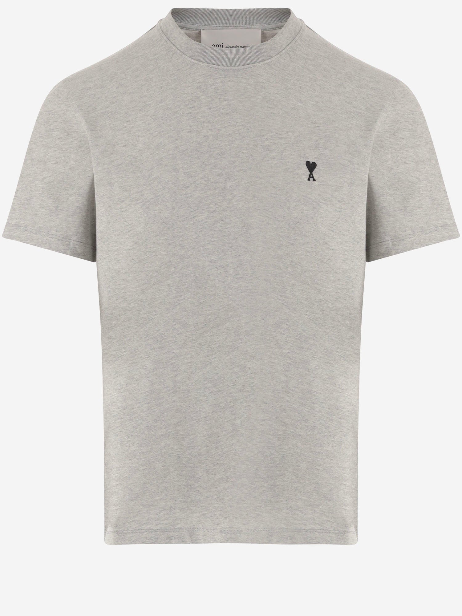 T-SHIRT IN COTONE CON RICAMO LOGO HTS346724 0951 AMI 
