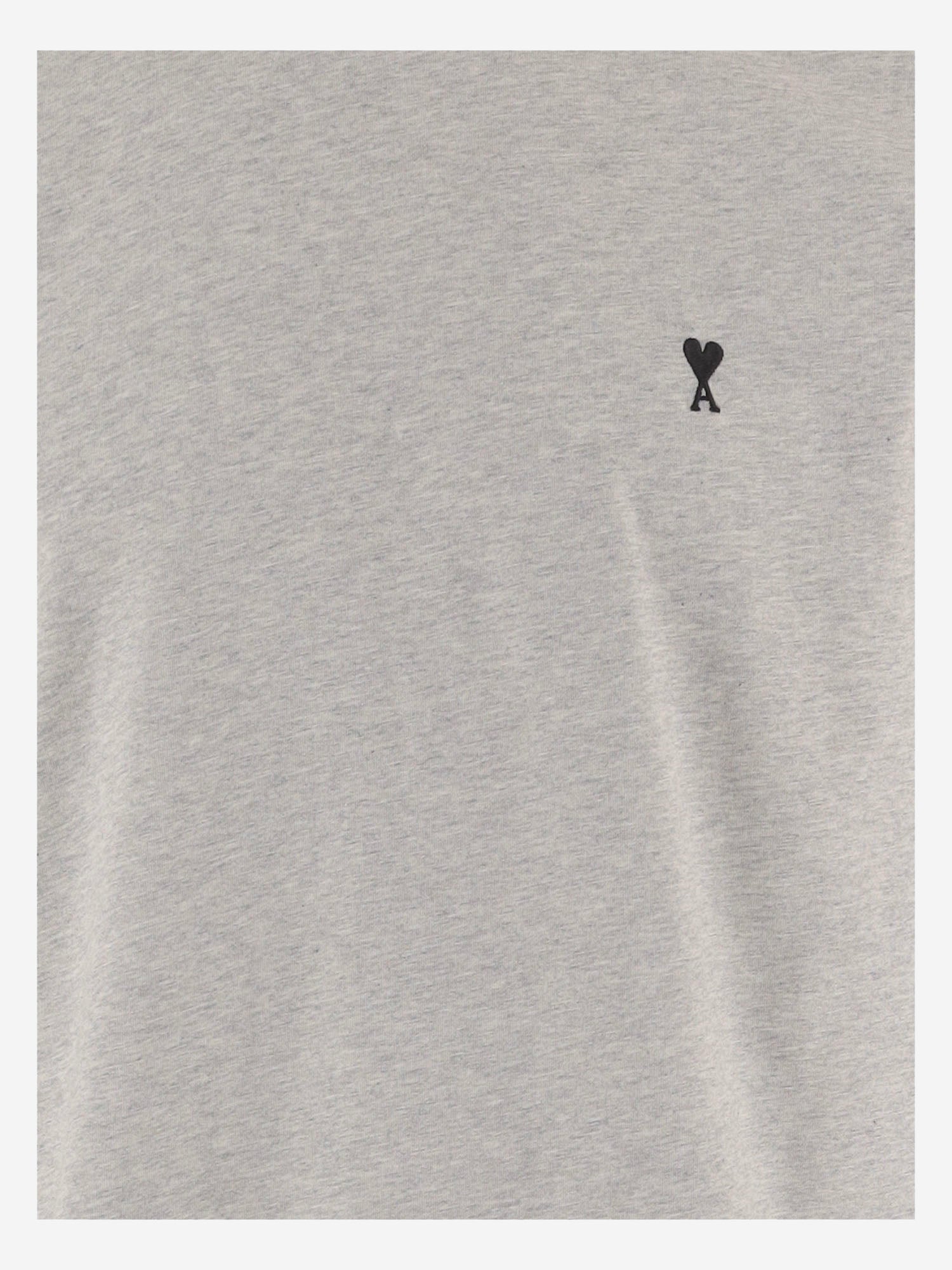T-SHIRT IN COTONE CON RICAMO LOGO HTS346724 0951 AMI 