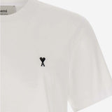 T-SHIRT IN COTONE CON RICAMO LOGO HTS346724 100 AMI 