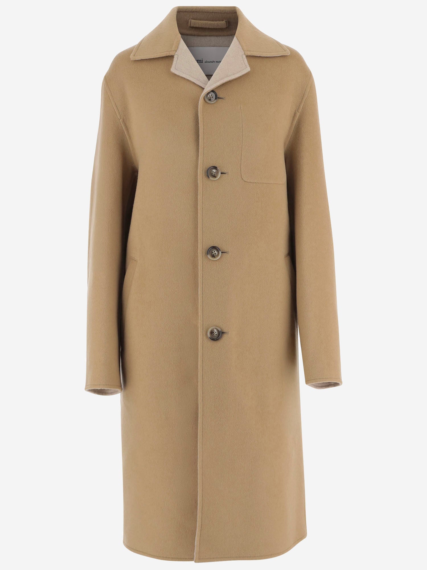 CAPPOTTO IN LANA E CASHMERE UCO471WV0217 A298 AMI 