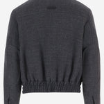 GIACCA HARRINGTON IMBOTTITA IN LANA UJK822WV0078 A189 AMI 