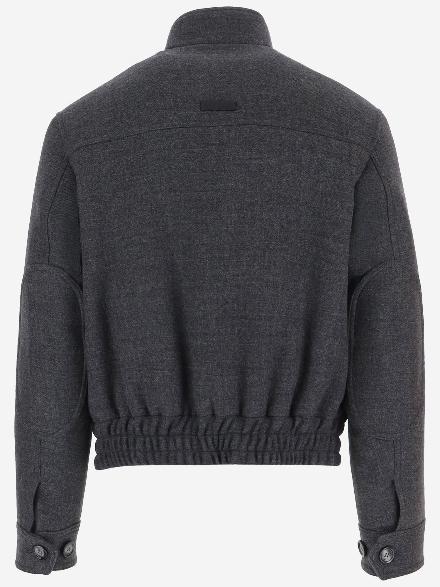 GIACCA HARRINGTON IMBOTTITA IN LANA UJK822WV0078 A189 AMI 