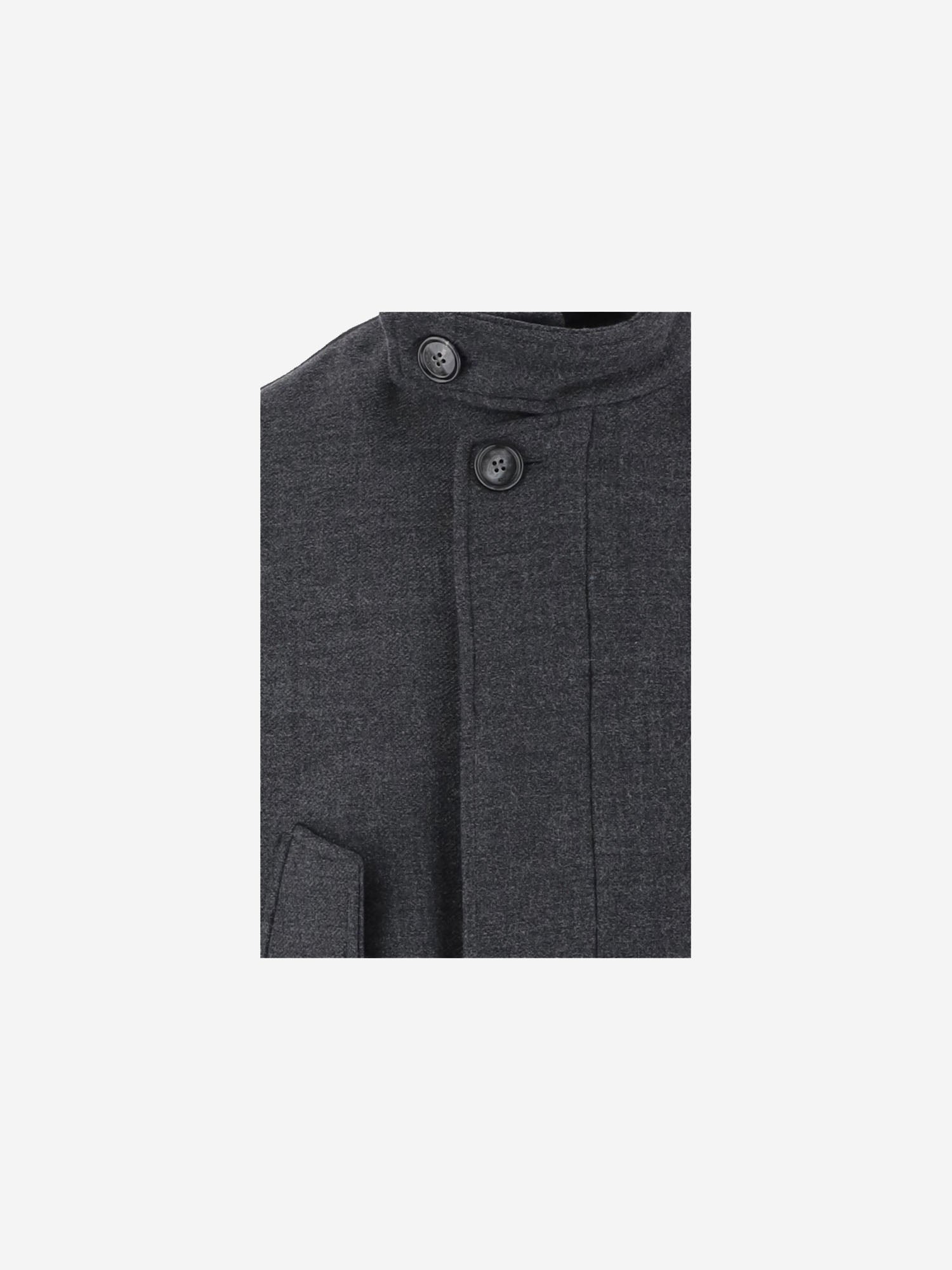GIACCA HARRINGTON IMBOTTITA IN LANA UJK822WV0078 A189 AMI 